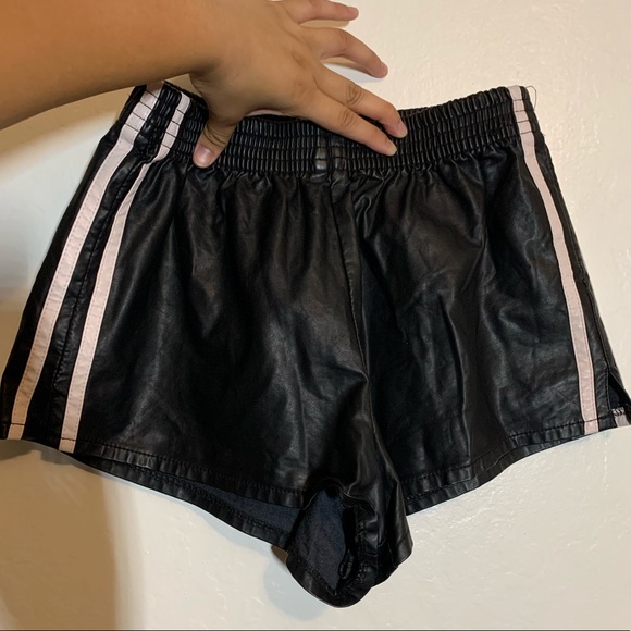 Pants - Pleather Booty Shorts